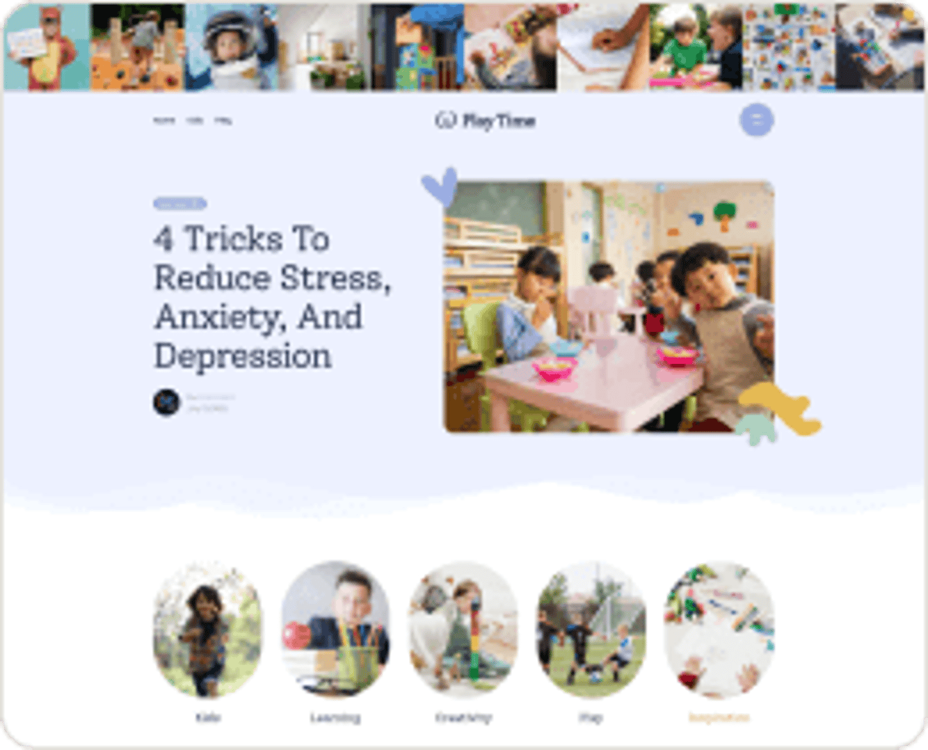 Play Time - Day Care & Kindergarten WordPress Theme - Kids Blog Demo | Cmsmasters studio