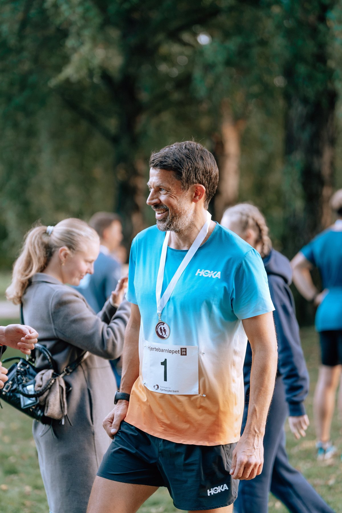 Løper med startnummer før start