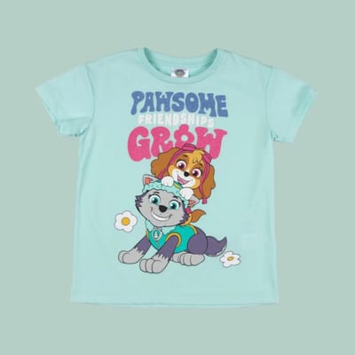 Polera niña Paw Patrol Turquesa