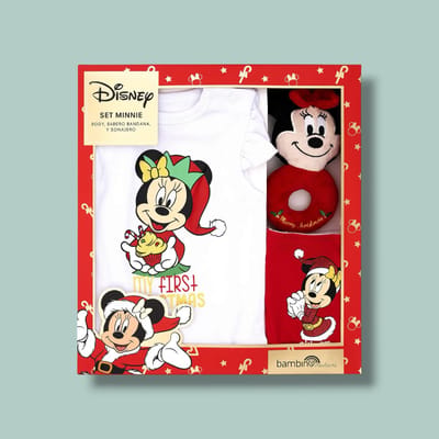 Set 3 Piezas Navidad Disney Minnie