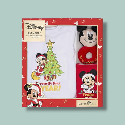 Set 3 Piezas Navidad Disney Mickey