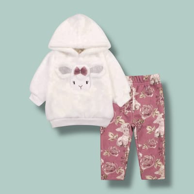 Conjunto ovejita felpa otoño-invierno