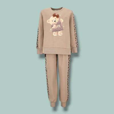 Buzo niña osita beige otoño-invierno