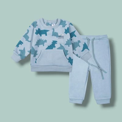 Conjunto dinos celeste otoño-invierno