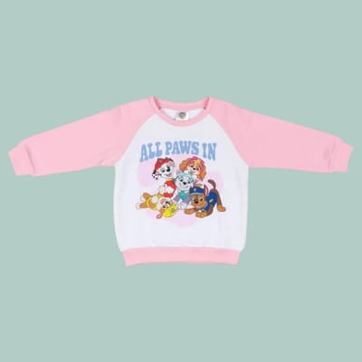 Polerón mangas rosa Paw Patrol