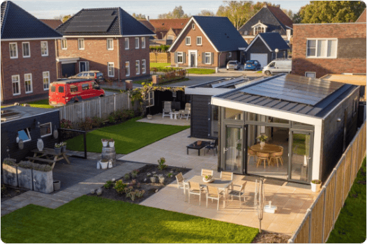Mantelzorgwoning Model Linde -  zonnepanelen