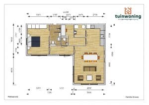 Mantelzorgwoning Model Lelie - plattegrond