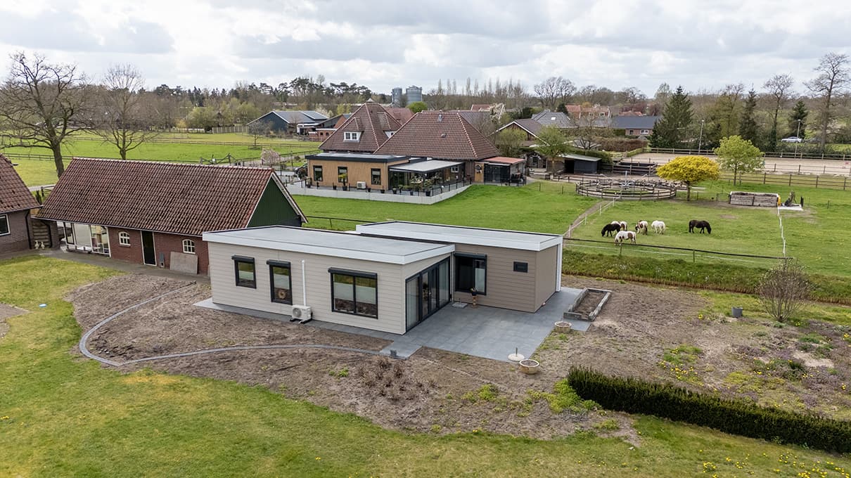 Dubbel lessenaarsdak
