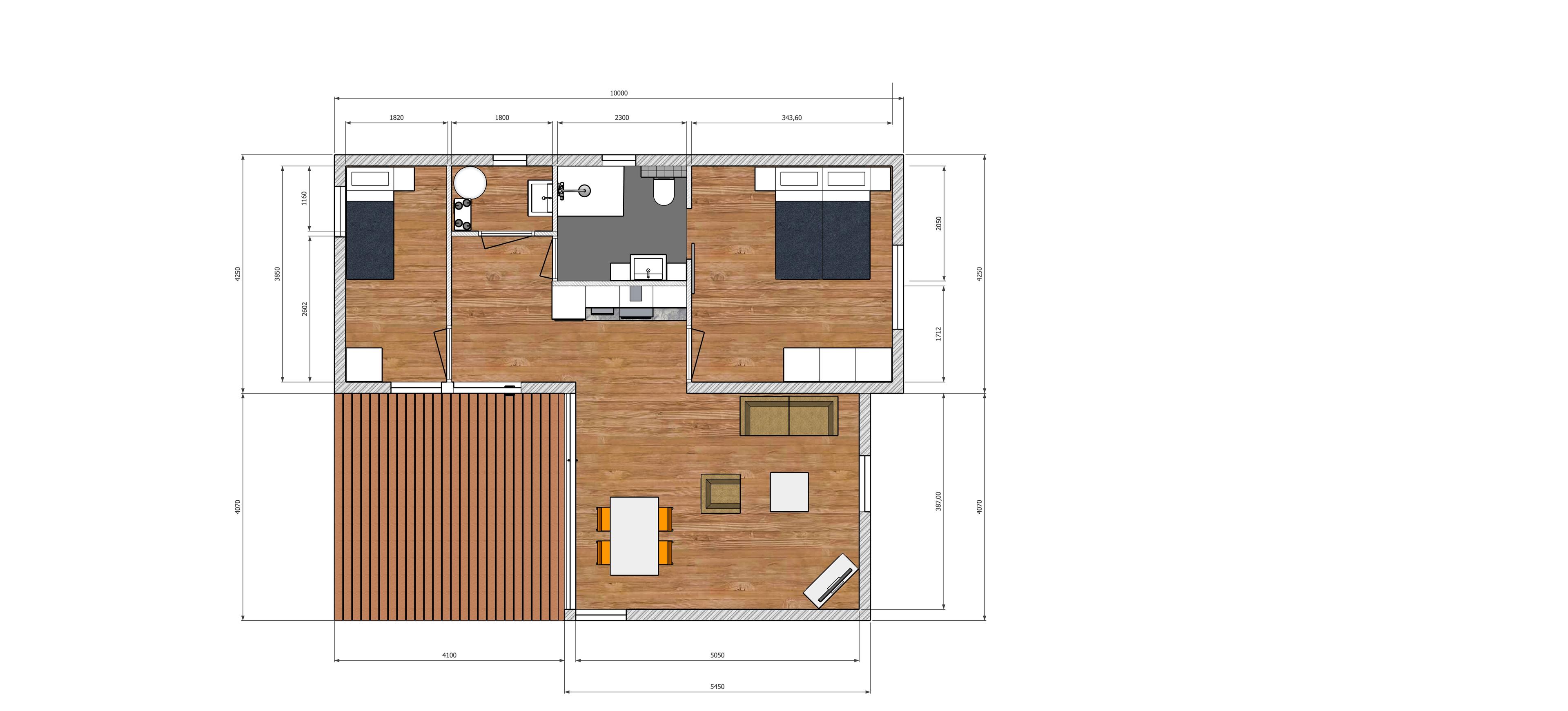 Compacte slim ingedeelde plattegrond
