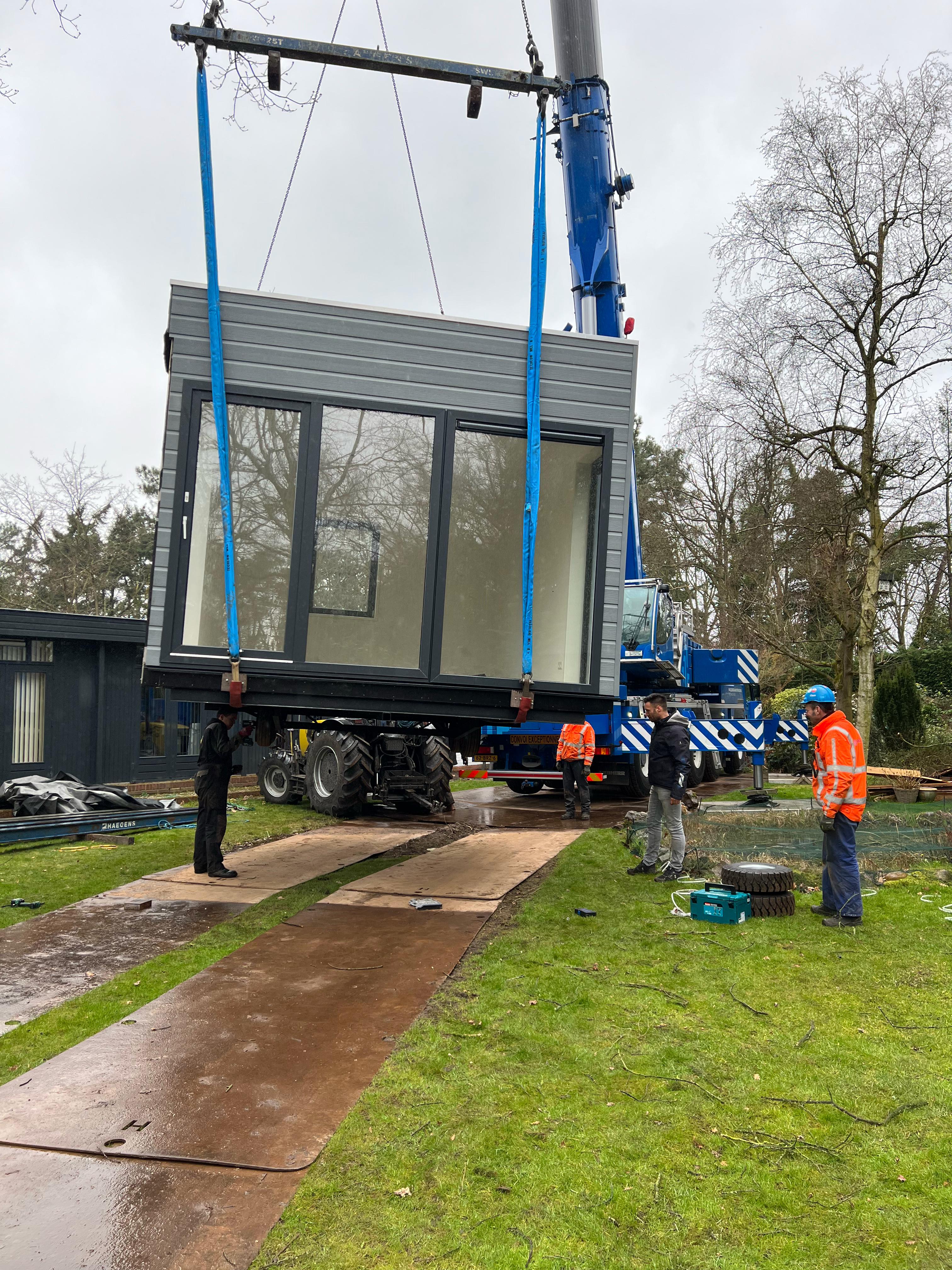 Mantelzorgwoning Model Canna - plaatsing met kraan