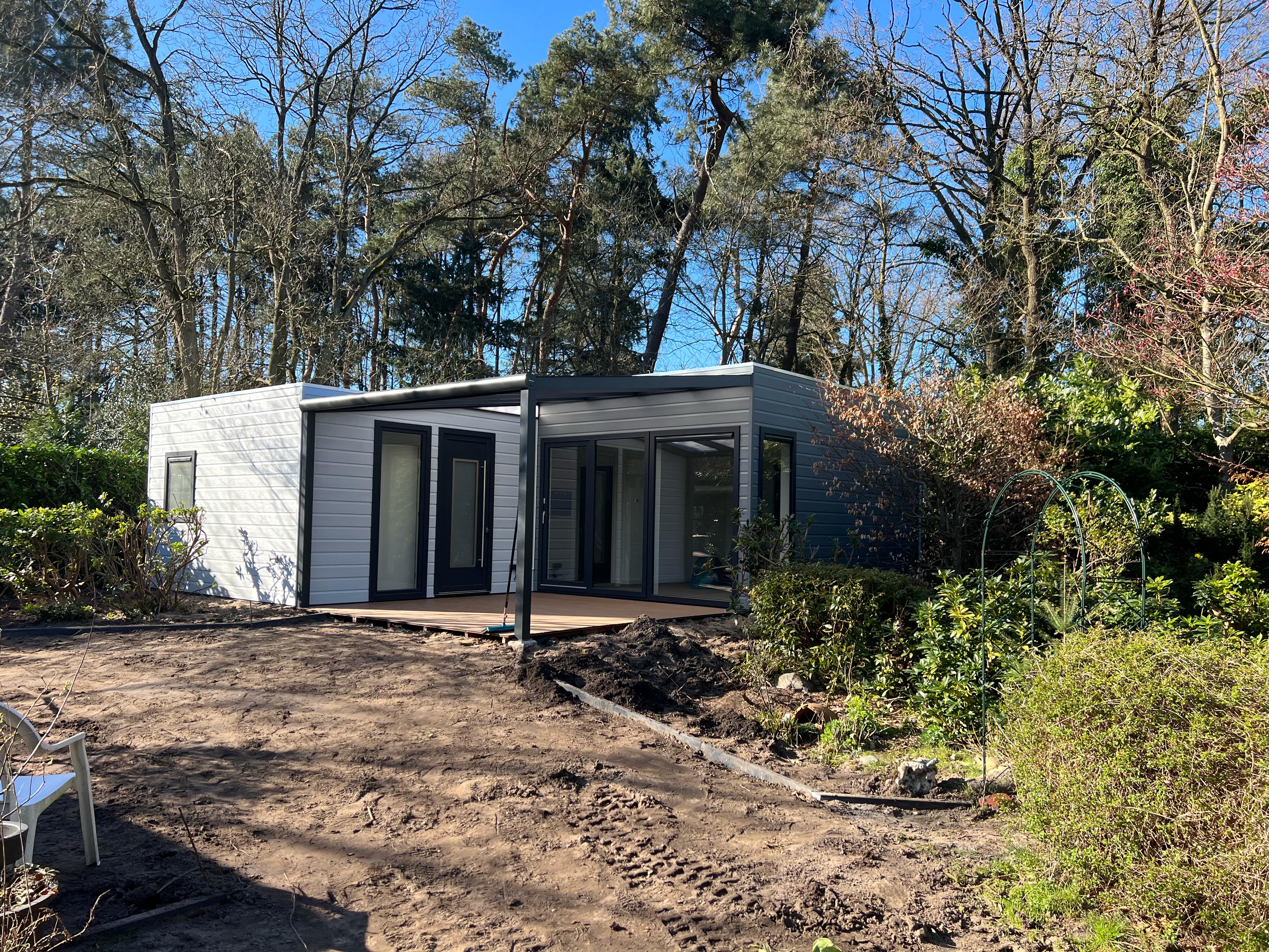 Mantelzorgwoning Model Canna - geplaatst met overkapping