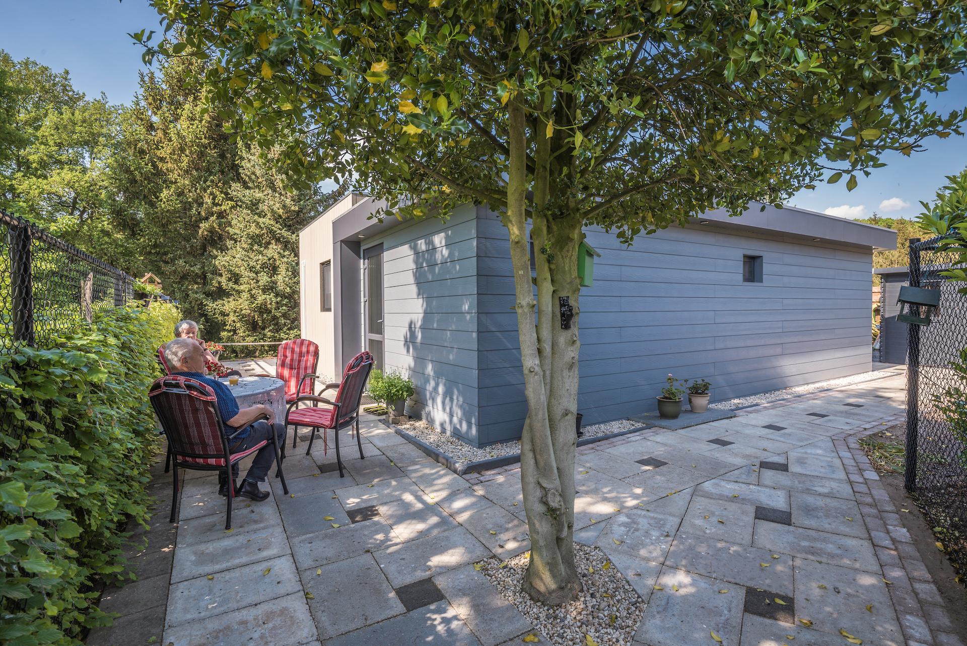 Mantelzorgwoning Model Anjer - buitenleven met terras