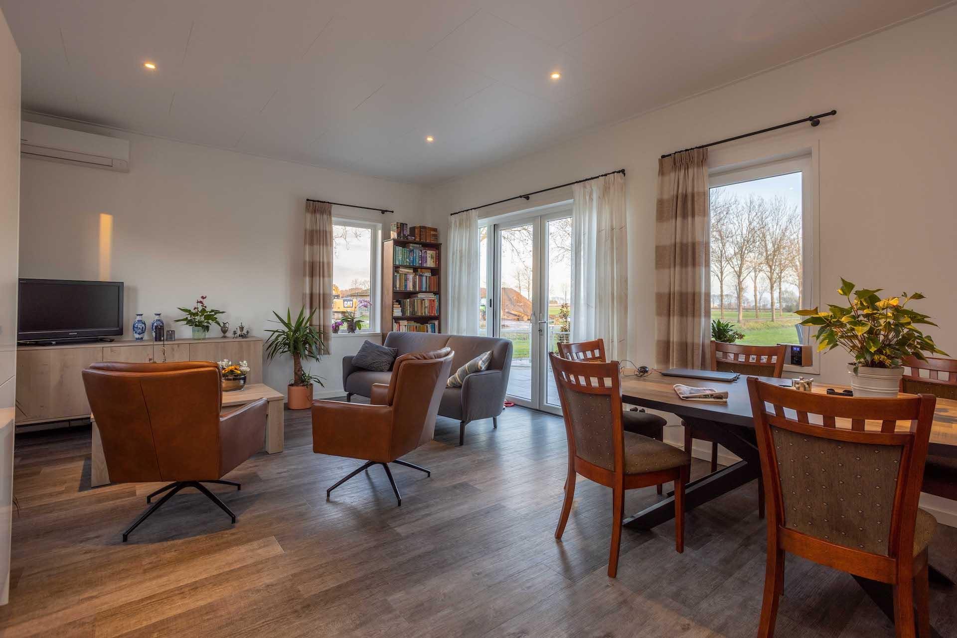 Mantelzorgwoning Model Pioen – huiskamer