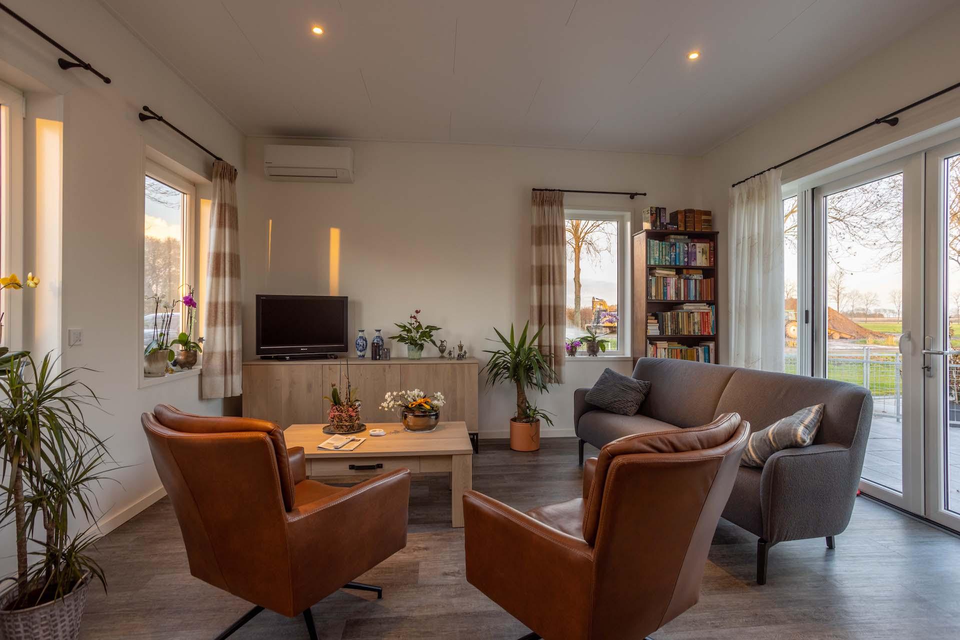 Mantelzorgwoning Model Pioen – woonkamer 