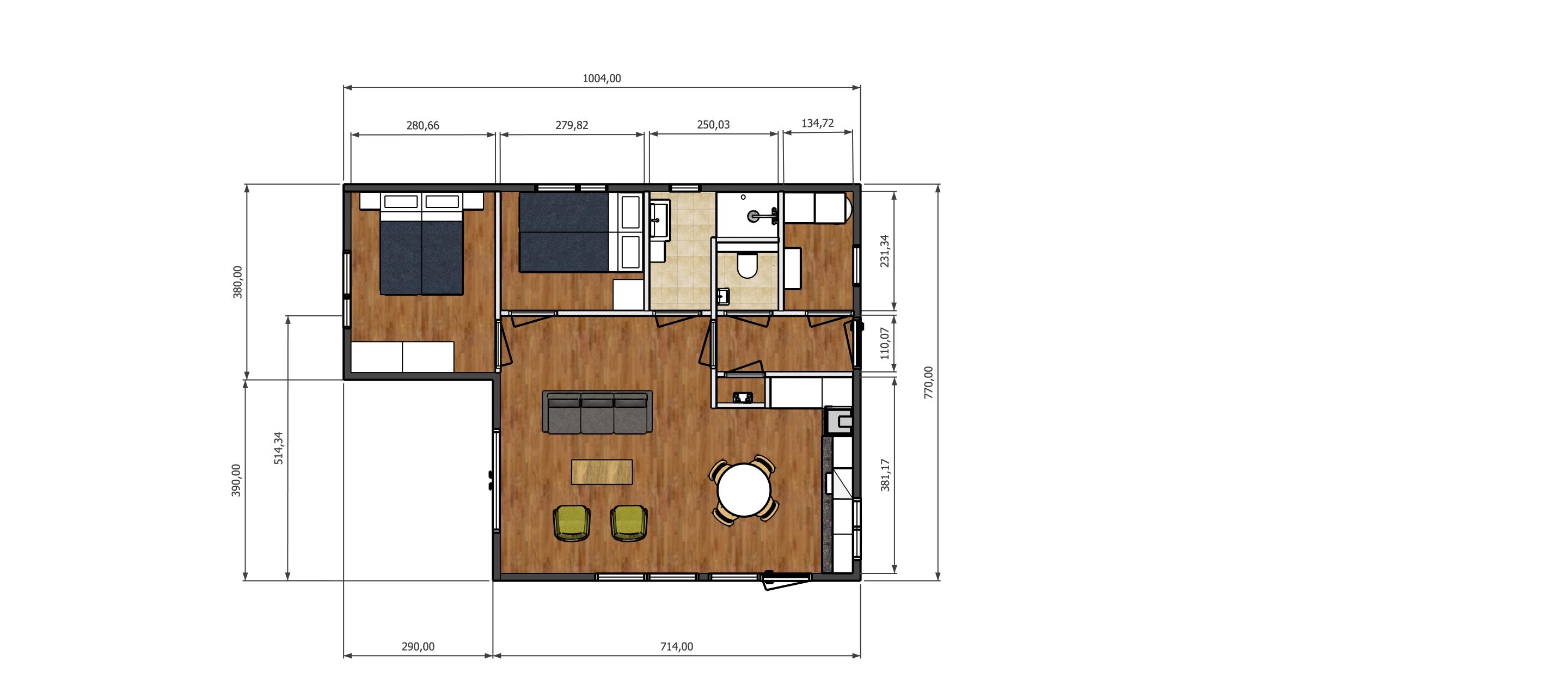 Plattegrond mantelzorgwoning Aster