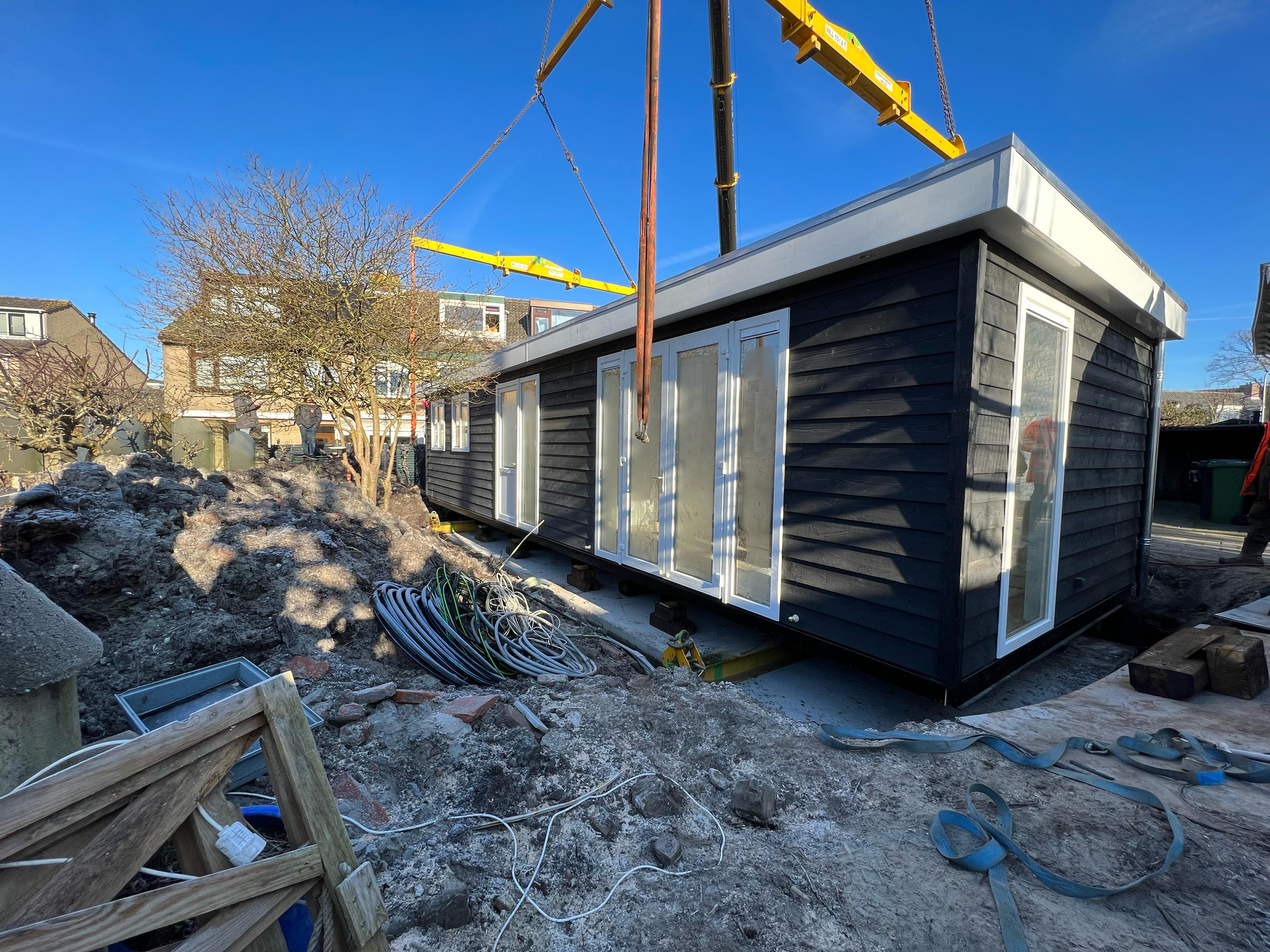 Mantelzorgwoning Model Primula - plaatsing met kraan 
