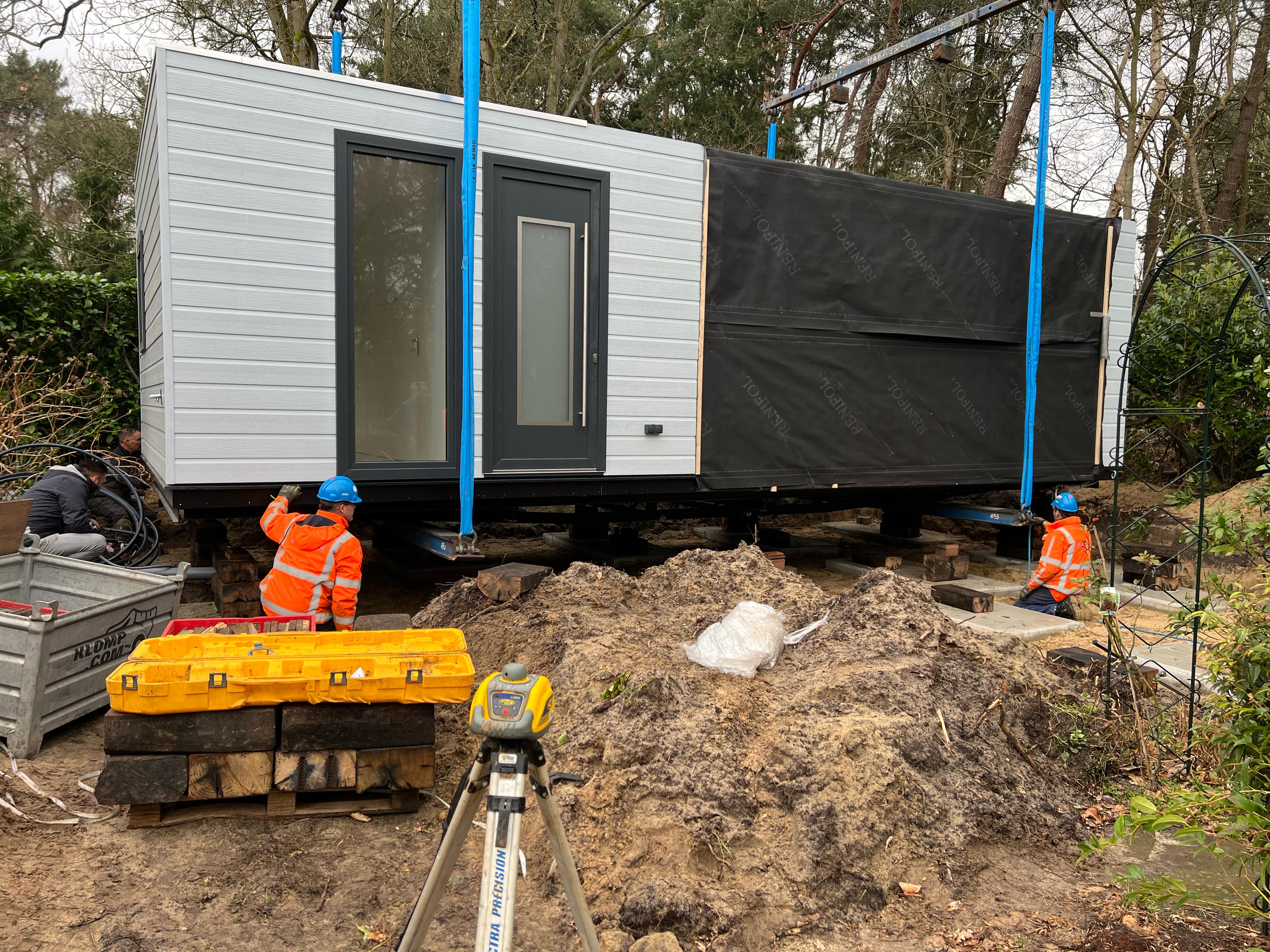 Mantelzorgwoning Model Canna - plaatsing met kraan