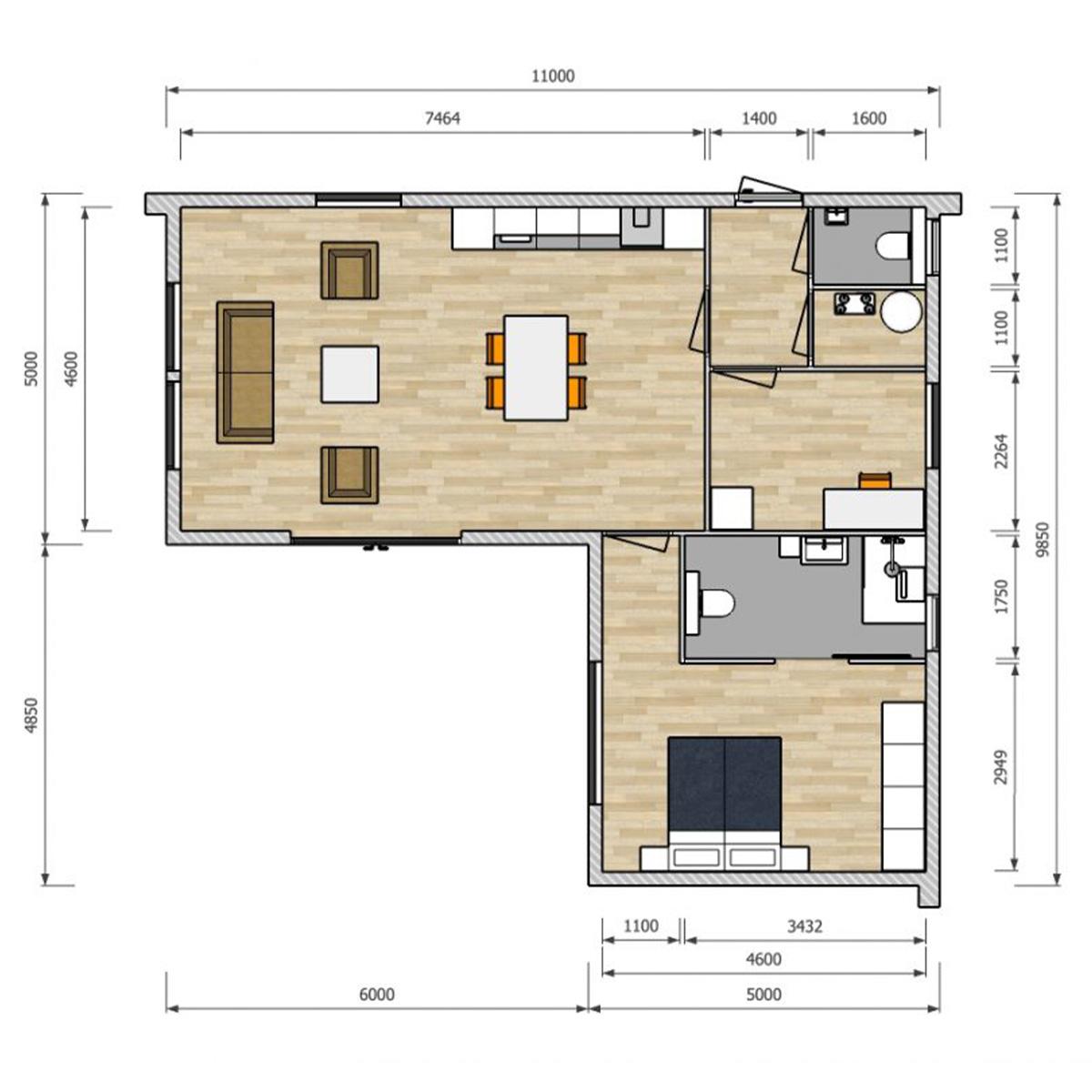 Plattegrond Camellia 79 m²