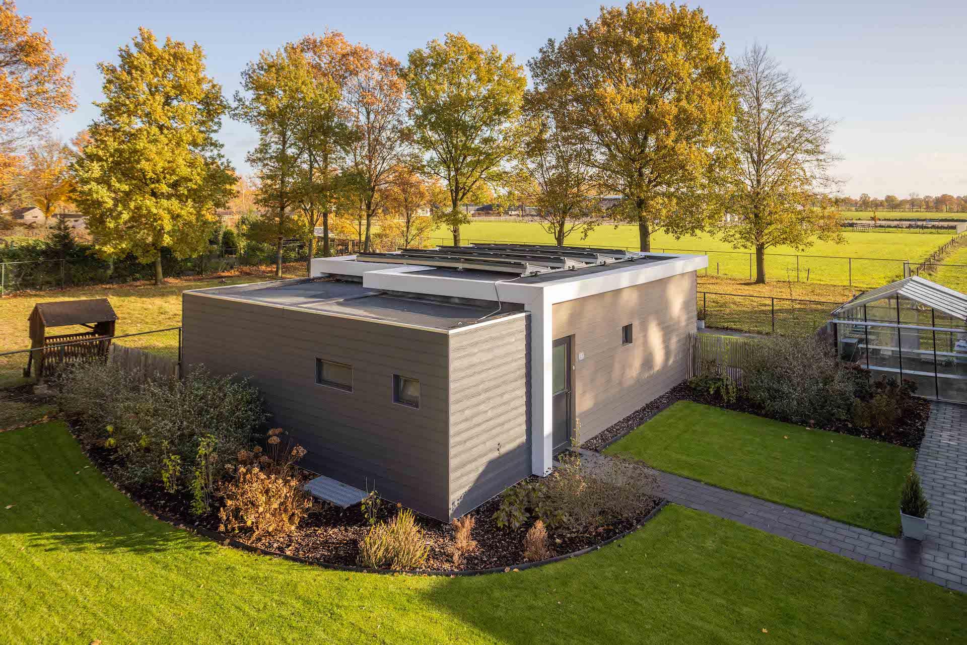Mantelzorgwoning Model Iris - dubbel plat dak in twee niveaus