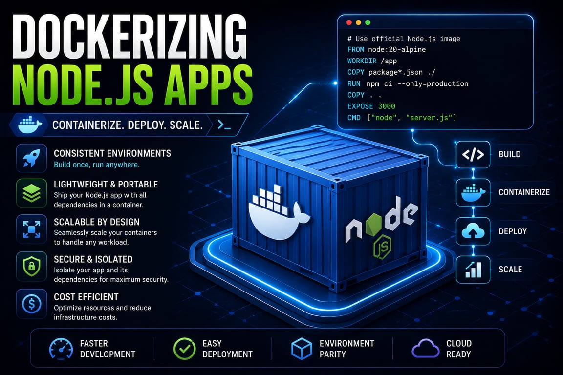 Dockerizing Node.js Apps for Production: Smaller Images, Safer Containers, Faster Builds