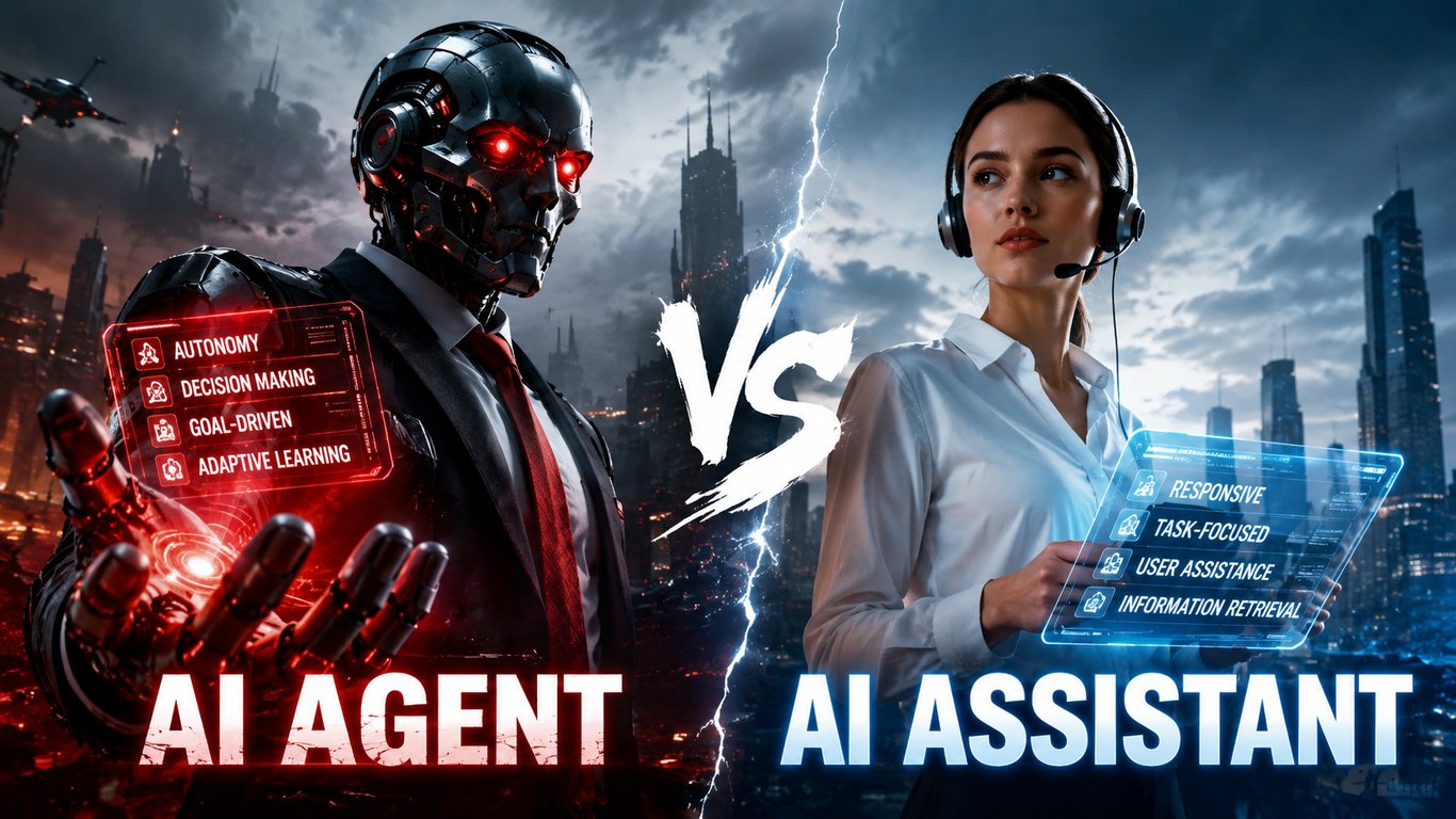 AI Agent vs AI Assistant in 2026: Autonomy, Tools, Workflows, and When to Use Each