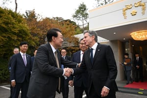 美國國務卿布林肯（Antony Blinken）、南韓總統尹錫悅