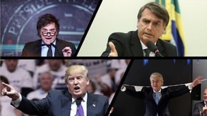 波索納洛（Jair Bolsonaro）、川普（Donald Trump）、米雷伊（Javier Milei）、懷爾德斯（Geert Wilders）