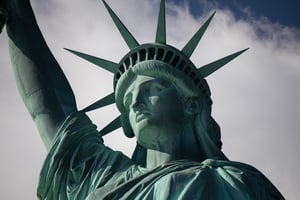 紐約 紐約州 美國 自由女神 statue of liberty under cloudy sky during daytime