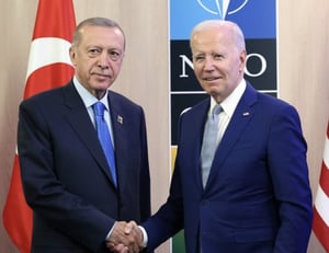 土耳其總統艾爾多安（Recep Tayyip Erdogan）、美國總統拜登（Joe Biden）