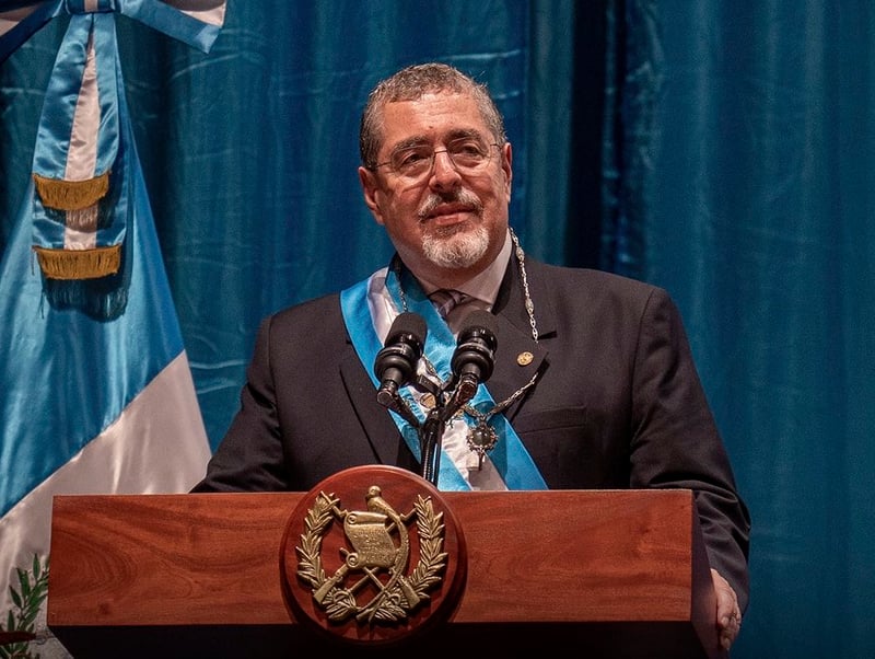 瓜地馬拉新任總統阿雷瓦洛（Bernardo Arevalo）