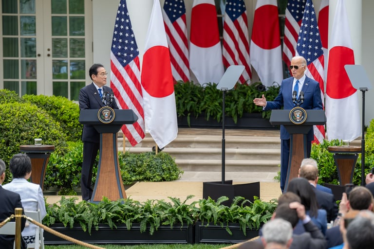 美國總統拜登（Joe Biden）、日本首相岸田文雄