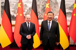 德國總理蕭茲（Olaf Scholz）、中國國家主席習近平