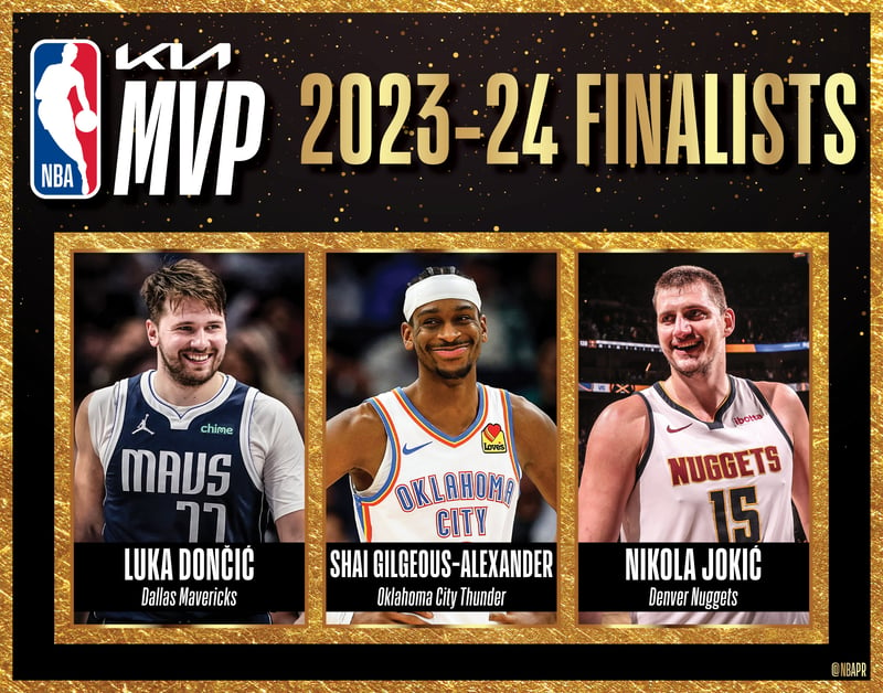 NBA／年度獎項入圍名單 約科奇、SGA、東契奇爭奪MVP