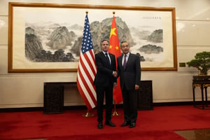 美國國務卿布林肯（Antony Blinken）、中國外交部長王毅