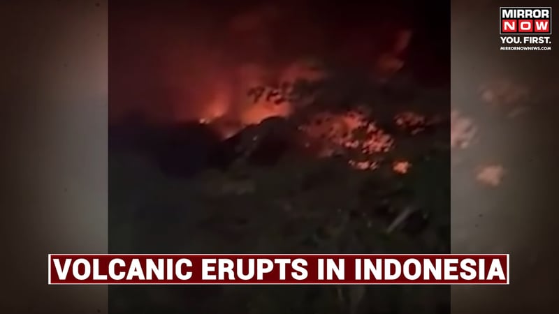 印尼魯昂火山爆發多次 警戒升至最高級