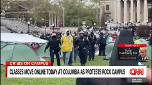 美校園挺巴示威延燒 哥倫比亞大學改遠距上課、耶魯47人被捕