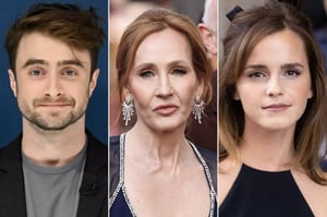 英國知名作家J.K.羅琳（J.K. Rowling）、丹尼爾雷德克里夫（Daniel Radcliffe）、艾瑪華森（Emma Watson）