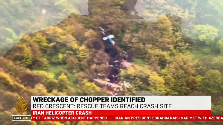 直升機殘骸尋獲 伊朗總統、外交部長身亡