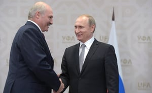 俄羅斯總統普京（Vladimir Putin）、白俄總統魯卡申柯（Alexander Lukashenko）