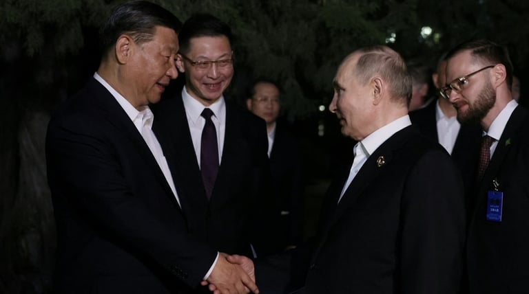 俄羅斯總統普京（Vladimir Putin）、中國國家主席習近平
