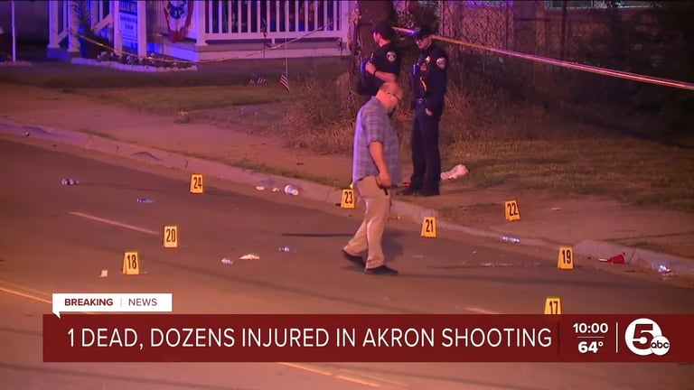 俄亥俄州爆槍擊案1死24傷 尚未有人被捕