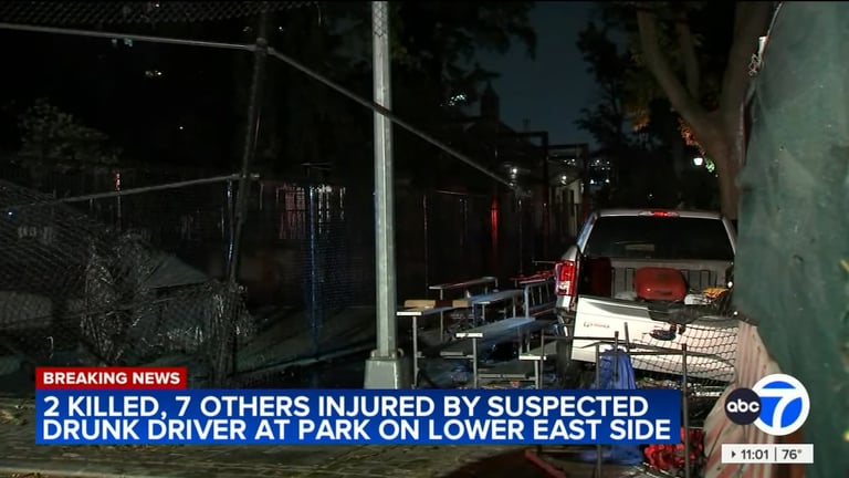 國慶日傳悲劇 司機疑酒駕撞進紐約公園釀3死