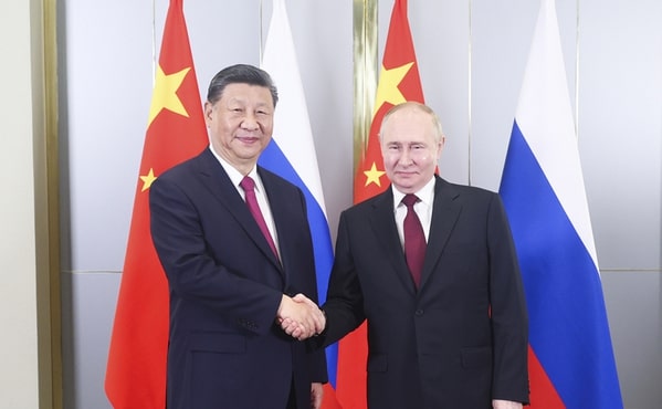 俄羅斯總統普京（Vladimir Putin）和中國國家主席習近平