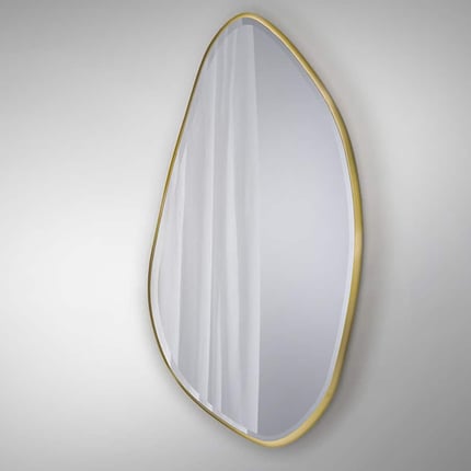 Specchio Bubble con doppia cornice in metallo oro o nero 13