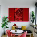 Arazzo contemporaneo Blosson Red