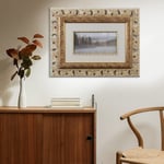 Quadro "Winter" con cornice traforata