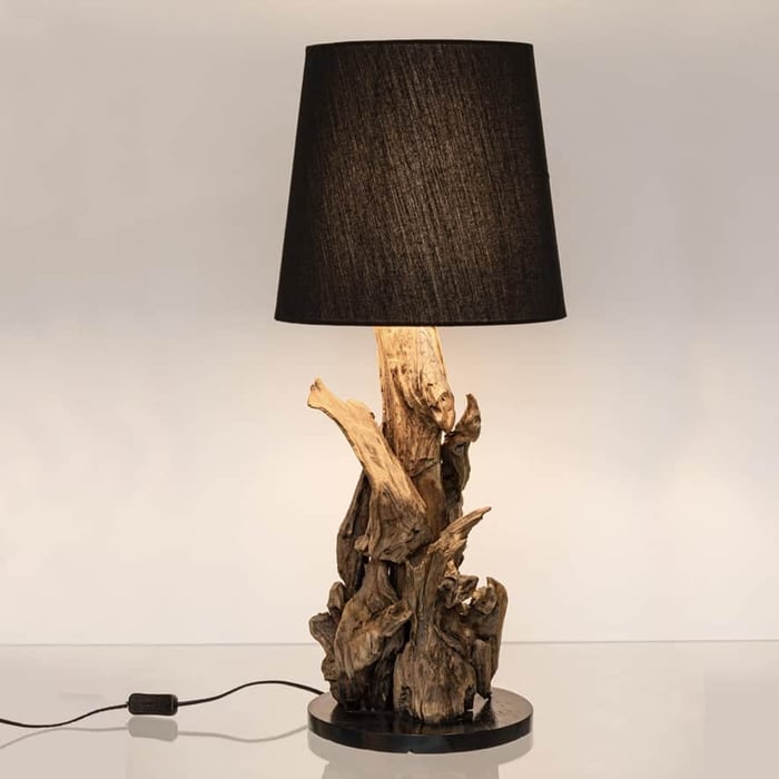 Lampada Bluma in legno teak riciclato, Bizzotto - immagine 4