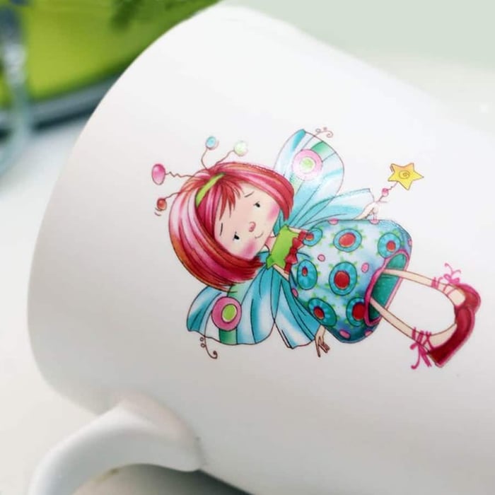 Tazza mug “Fatina” in ceramica - immagine 2