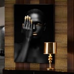 Fotografia stampata montata su vetro temperato, Oro Nero, Schuller, 80x120cm