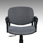 Poltrona da ufficio girevole “Venere” con braccioli e schienale basso